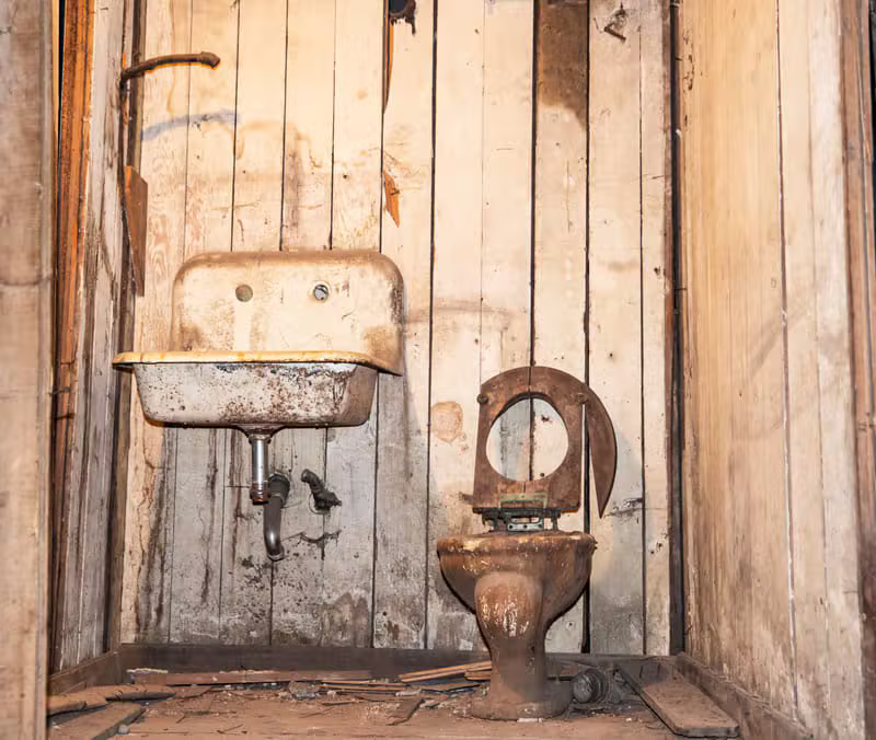 Space-Saving Toilet Update Before