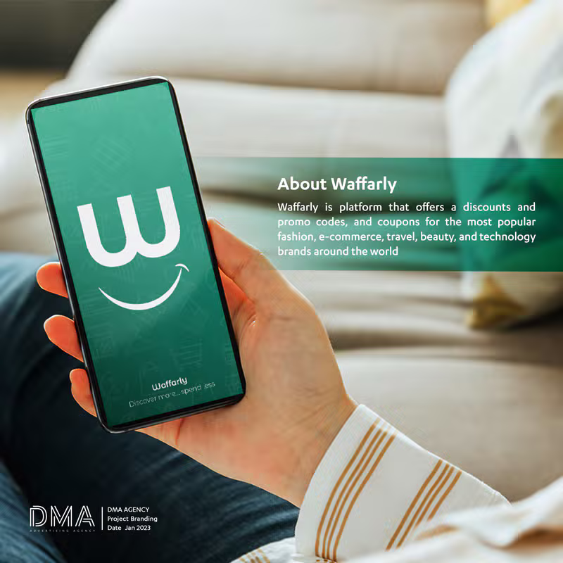 Waffarly brand identity and digital experience by DMA Agency