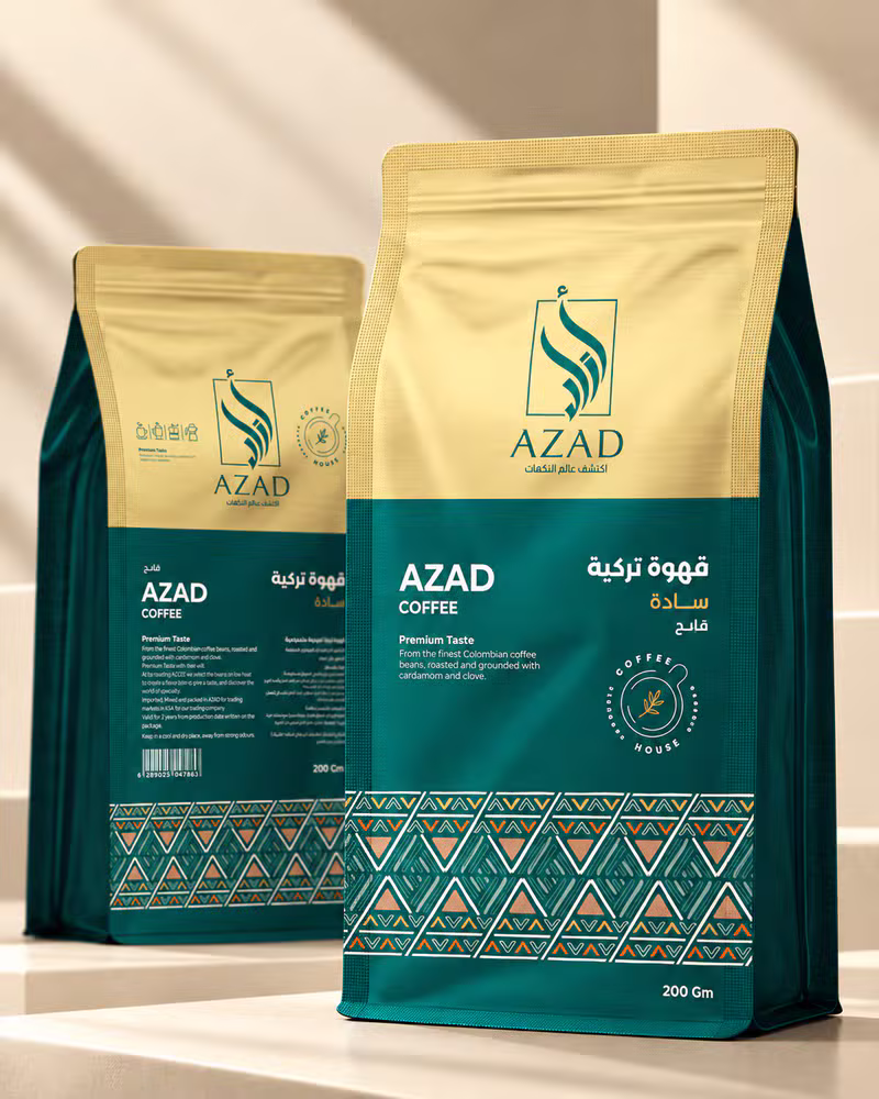 Azad Coffee packaging