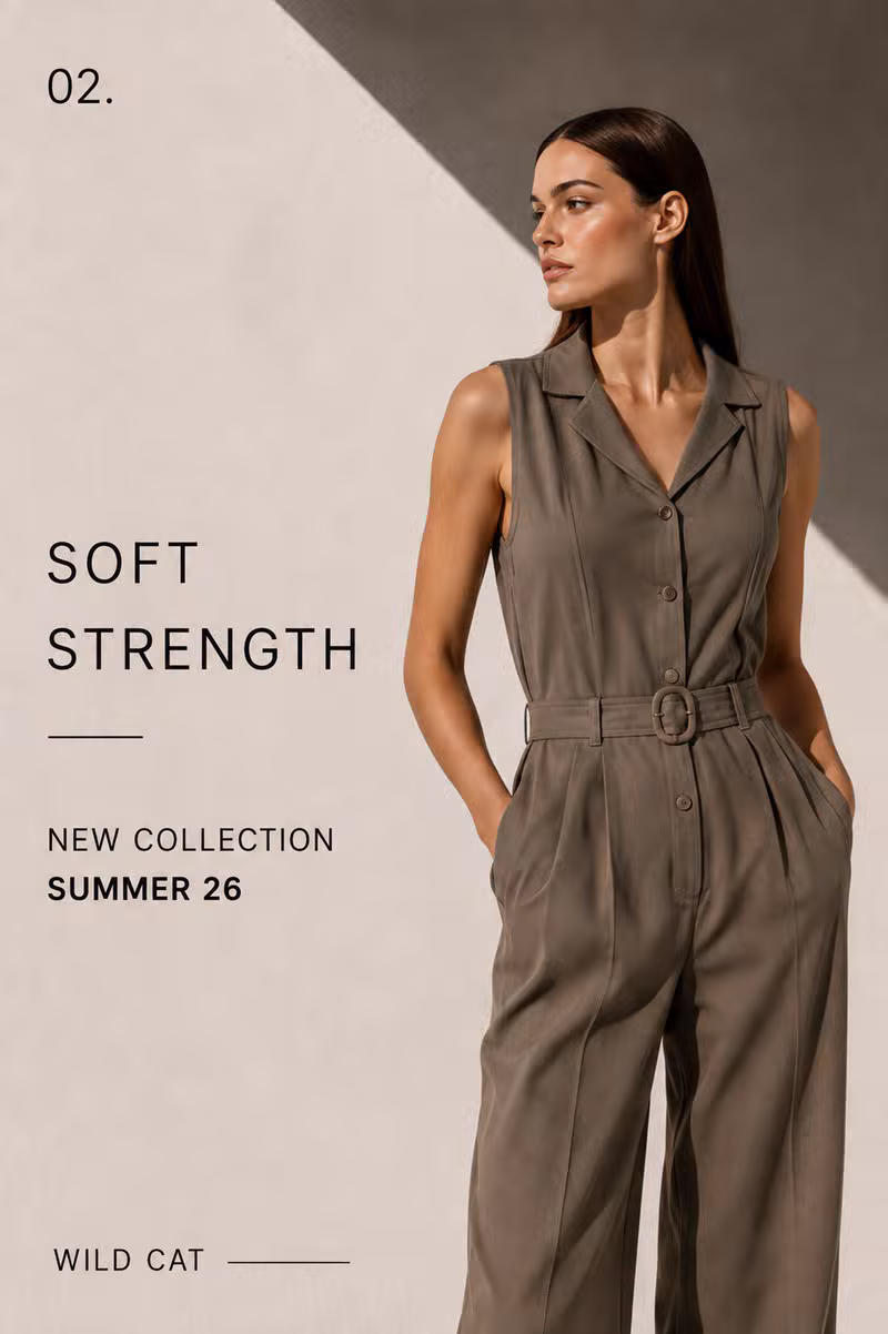 Wild Cat campaign visual — Soft Strength