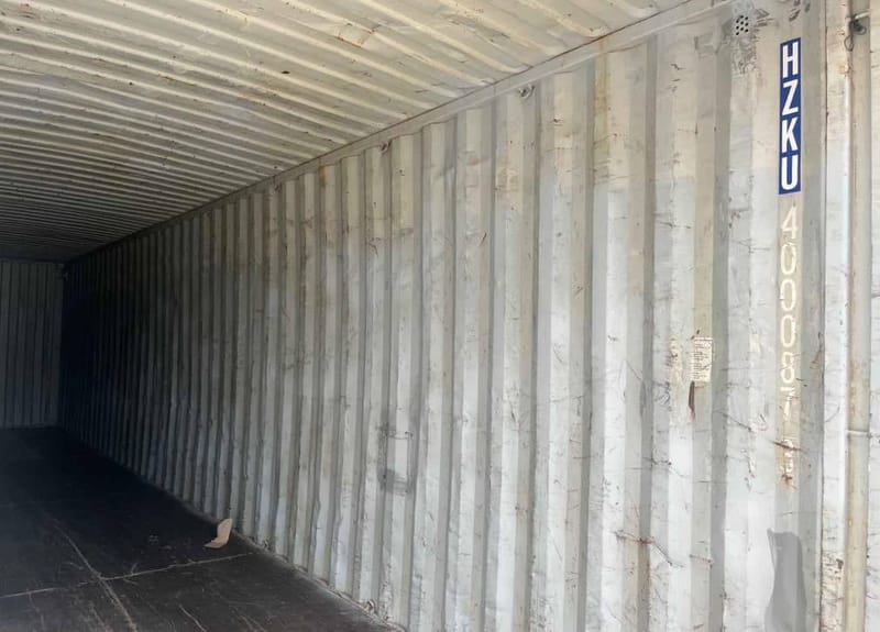 Contenedor marítimo usado 40’ High Cube CW – HZKU 400 087-3 détail 8