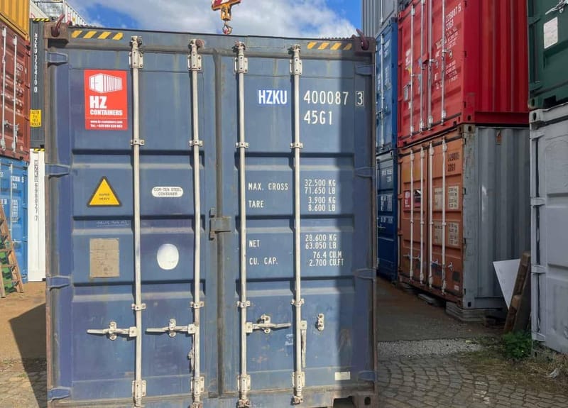 Contenedor marítimo usado 40’ High Cube CW – HZKU 400 087-3 détail 2