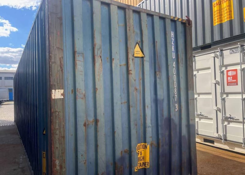Contenedor marítimo usado 40’ High Cube CW – HZKU 400 087-3 détail 5