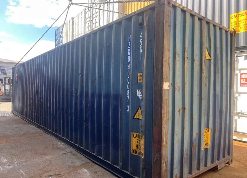 Contenedor marítimo usado 40’ High Cube CW – HZKU 400 087-3 détail 3