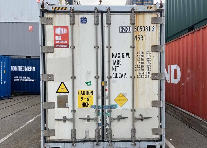 Contenedor marítimo aislado 40’ High Cube CW – HZKU 505 081-2 détail 2
