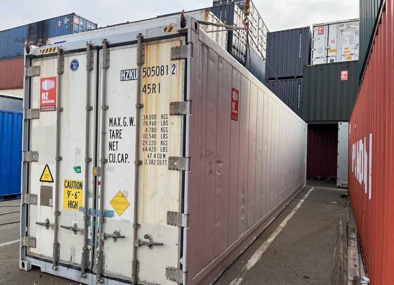 Contenedor marítimo aislado 40’ High Cube CW – HZKU 505 081-2 détail 3