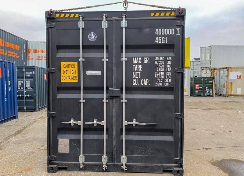 Contenedor Marítimo 40’ High Cube Negro – IICL6 détail 2