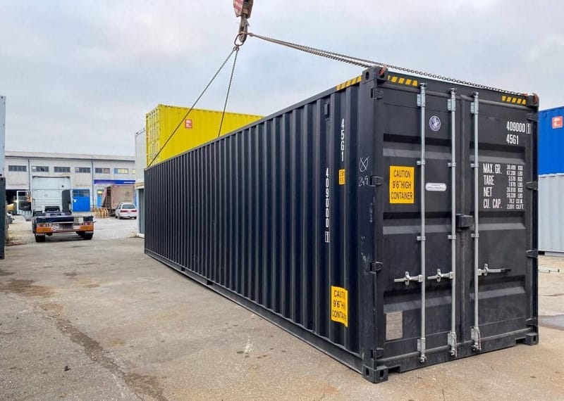 Contenedor Marítimo 40’ High Cube Negro – IICL6 détail 1