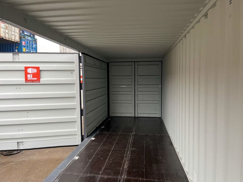 CONTENEDOR MARÍTIMO 40’ HIGH CUBE SIDE DOOR – RAL 7024 détail 2
