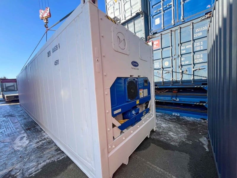 Contenedor frigorífico 40' HC – Blanco RAL 9010 detalle 2