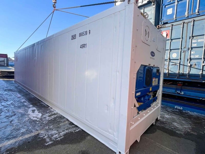 Contenedor frigorífico 40' HC – Blanco RAL 9010 detalle 1