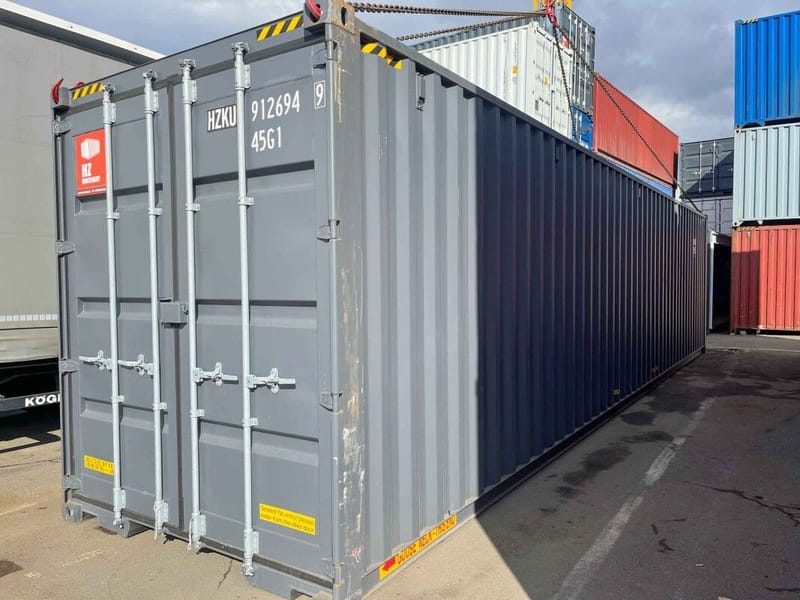 Contenedor marítimo 40' High Cube IICL6 – RAL 7015