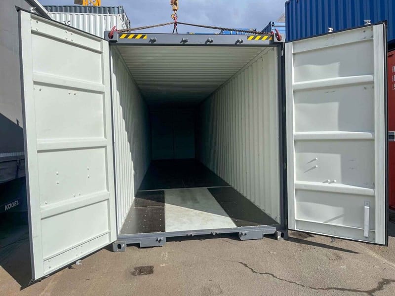 Contenedor marítimo 40' High Cube IICL6 – RAL 7015 detalle 5
