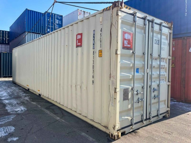 Contenedor marítimo 40' High Cube One Trip – RAL 1014