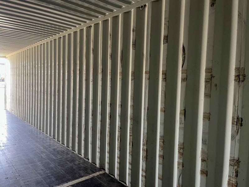 Contenedor marítimo 40' High Cube One Trip – RAL 1014 detalle 6
