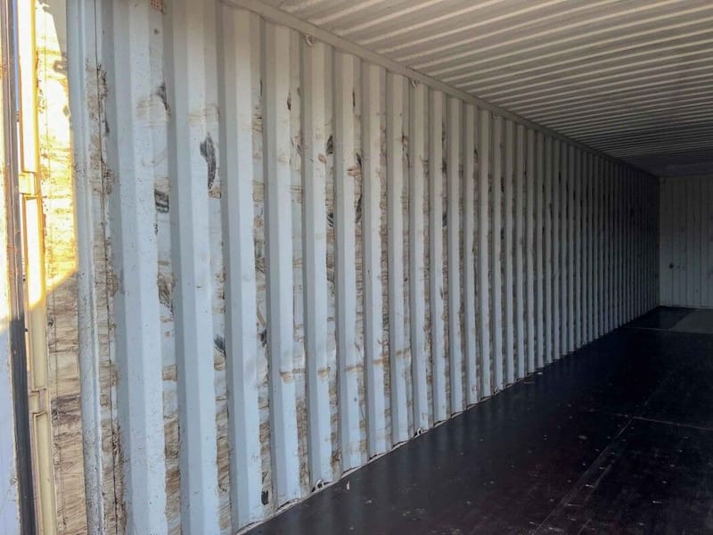 Contenedor marítimo 40' High Cube One Trip – RAL 1014 detalle 8