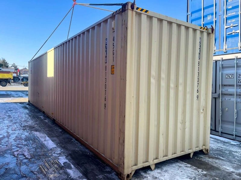 Contenedor marítimo 40' High Cube One Trip – RAL 1014 detalle 2