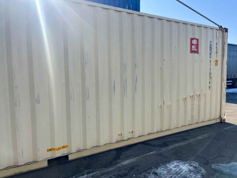 Contenedor marítimo 40' High Cube One Trip – RAL 1014 detalle 4