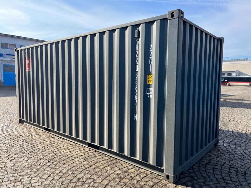 Contenedor marítimo 20' IICL6 – RAL 7016 detalle 4