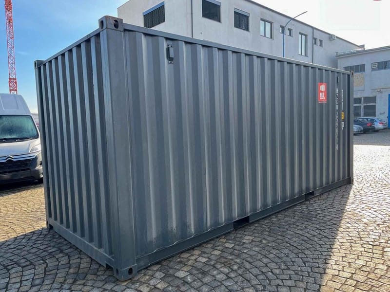 Contenedor marítimo 20' IICL6 – RAL 7016 detalle 2