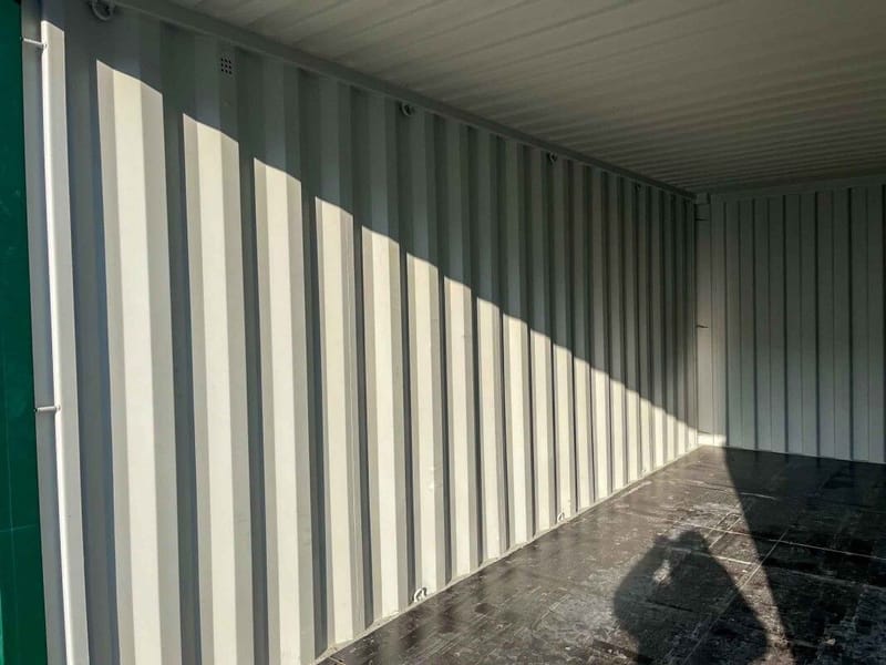 Contenedor marítimo 20' IICL6 – RAL 6005 detalle 8