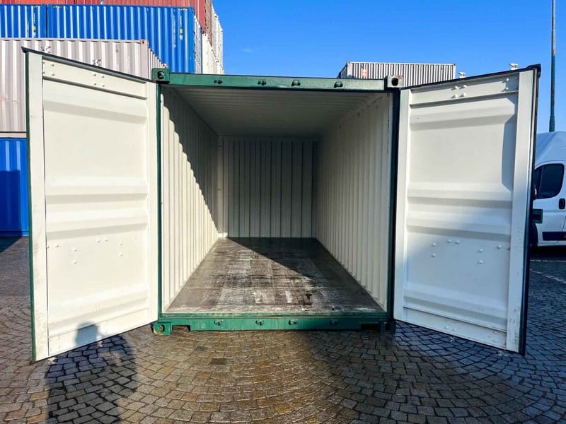 Contenedor marítimo 20' IICL6 – RAL 6005 detalle 10