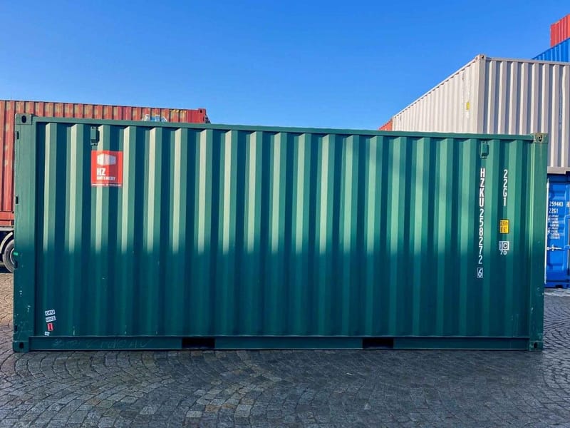 Contenedor marítimo 20' IICL6 – RAL 6005 detalle 5