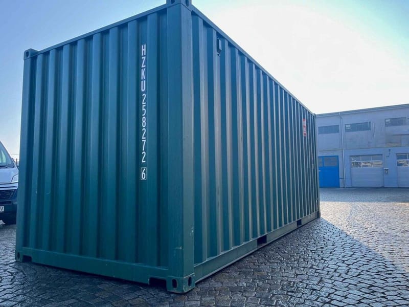 Contenedor marítimo 20' IICL6 – RAL 6005 detalle 3