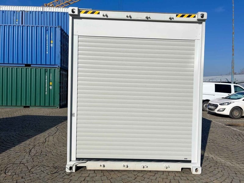 Contenedor 20' High Cube con puerta enrollable – RAL 7035 detalle 6