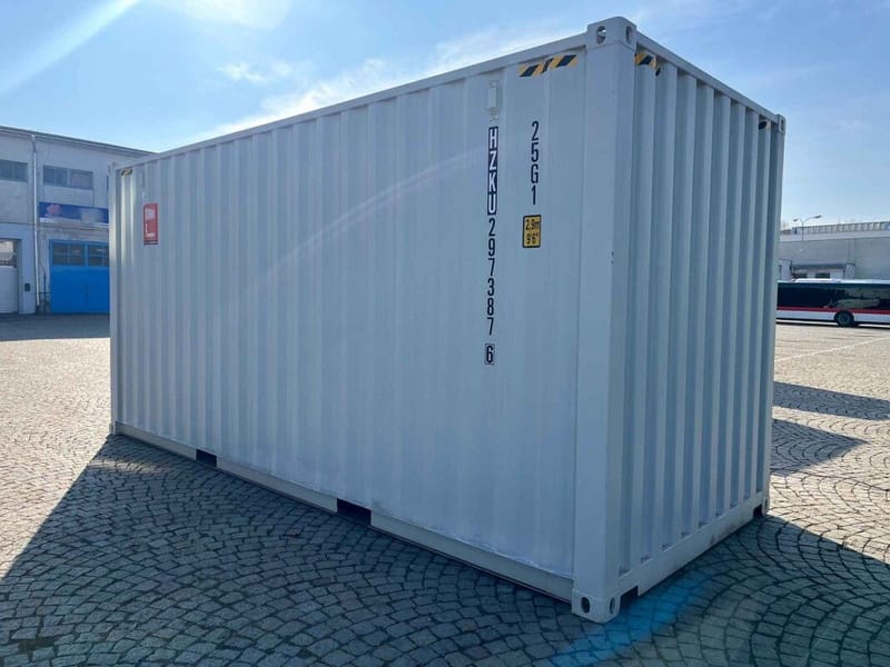 Contenedor 20' High Cube con puerta enrollable – RAL 7035 detalle 3