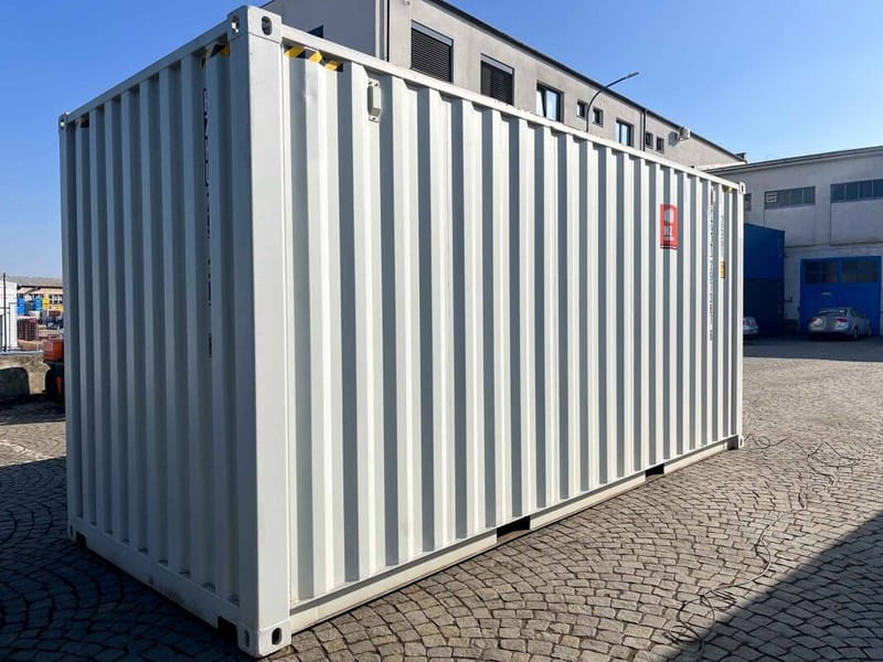 Contenedor 20' High Cube con puerta enrollable – RAL 7035 detalle 2