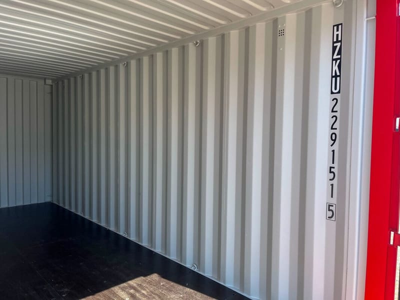 Contenedor marítimo 20' IICL6 One Trip – RAL 3020 detalle 7
