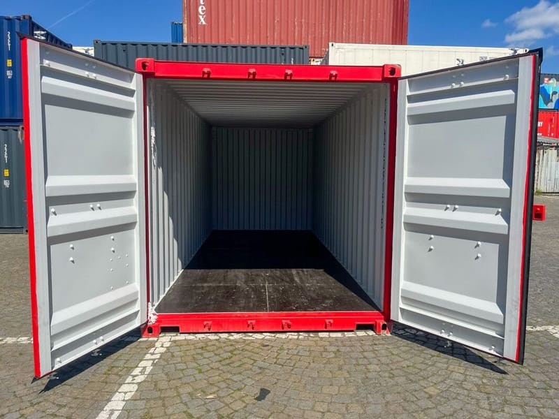 Contenedor marítimo 20' IICL6 One Trip – RAL 3020 detalle 6