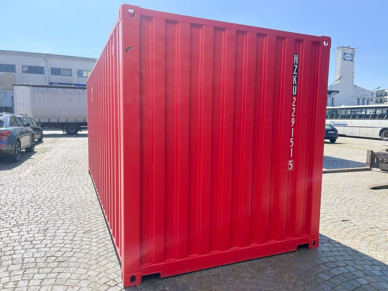 Contenedor marítimo 20' IICL6 One Trip – RAL 3020 detalle 4