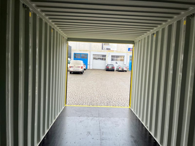 Contenedor marítimo 20' IICL6 Easy Open – RAL 1018 detalle 9
