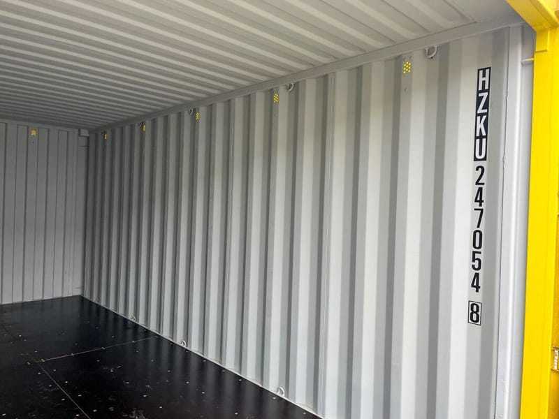 Contenedor marítimo 20' IICL6 Easy Open – RAL 1018 detalle 12