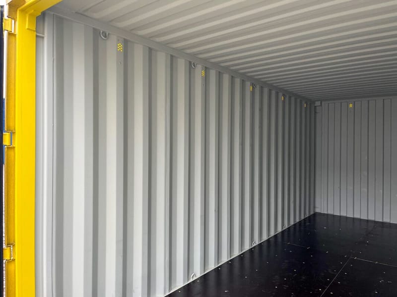 Contenedor marítimo 20' IICL6 Easy Open – RAL 1018 detalle 13