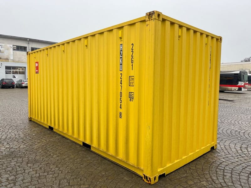 Contenedor marítimo 20' IICL6 Easy Open – RAL 1018 detalle 4