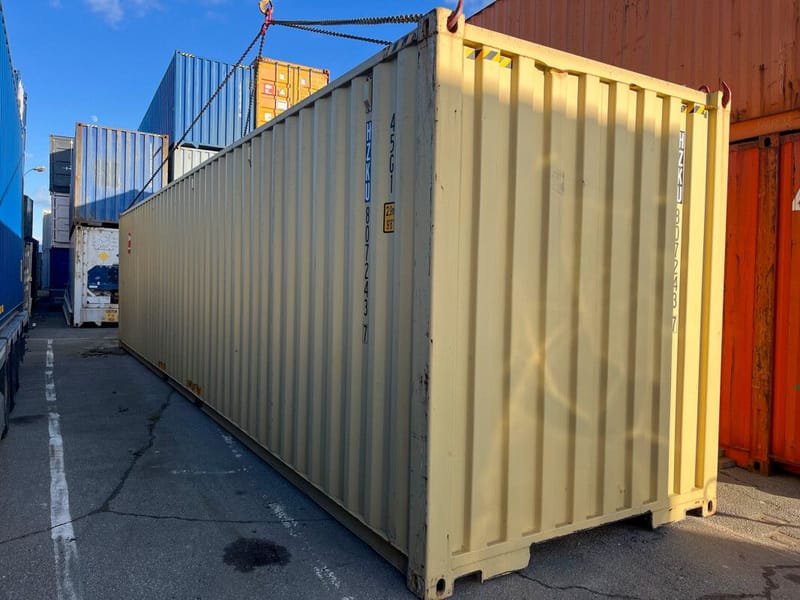 Contenedor 40' High Cube – RAL 1015 detalle 3