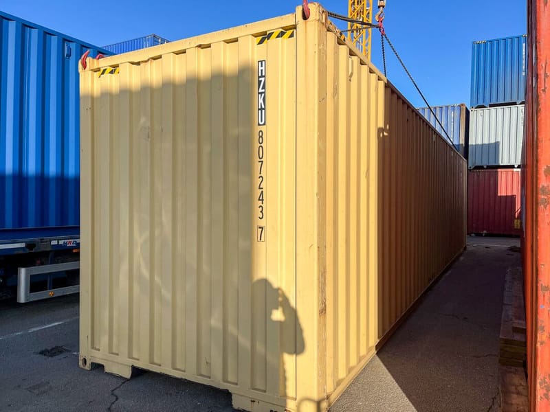 Contenedor 40' High Cube – RAL 1015 detalle 2