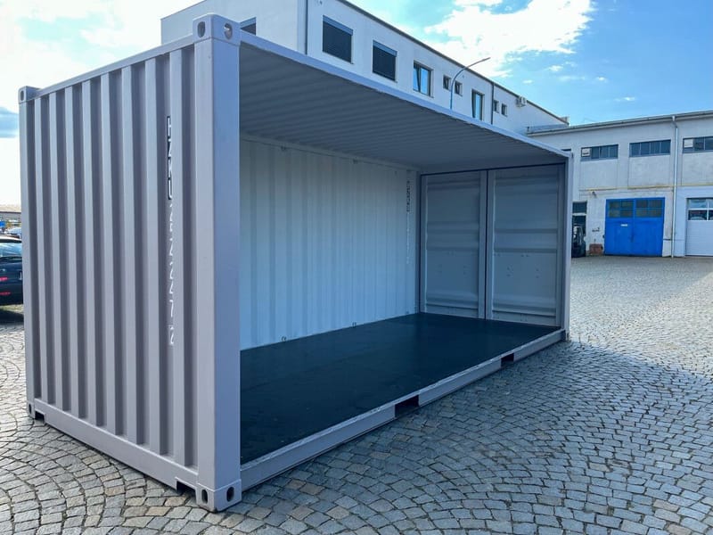 Contenedor 20' IICL6 con apertura lateral – RAL 7036 detalle 8
