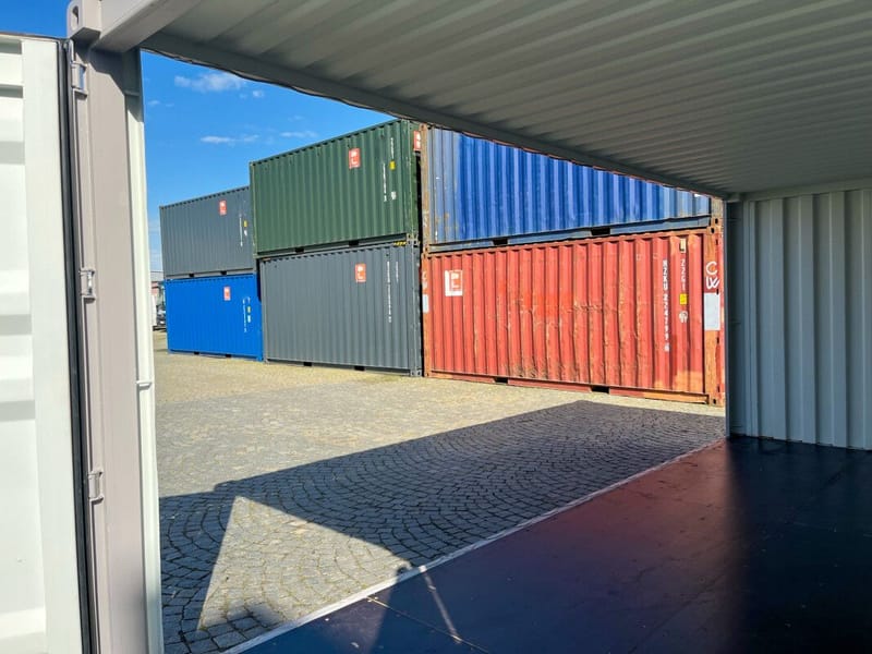 Contenedor 20' IICL6 con apertura lateral – RAL 7036 detalle 3