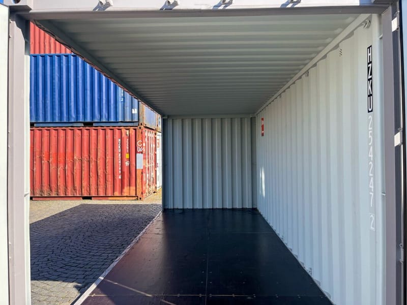 Contenedor 20' IICL6 con apertura lateral – RAL 7036 detalle 1