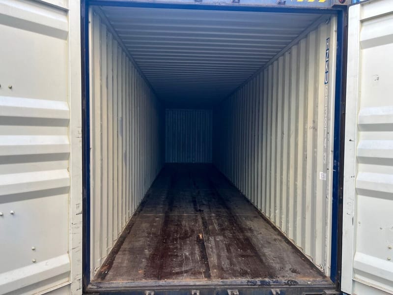 Contenedor marítimo 40' High Cube IICL5 – RAL 5013 detalle 9
