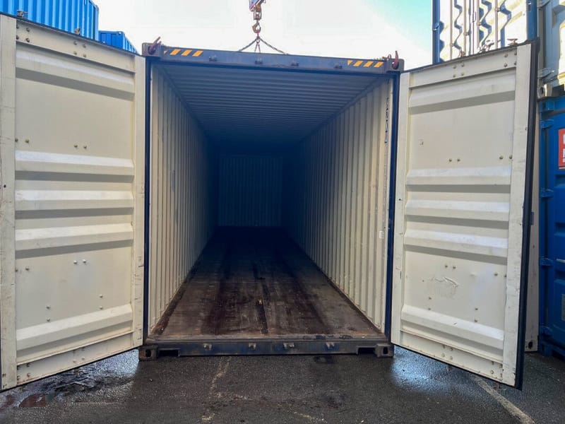 Contenedor marítimo 40' High Cube IICL5 – RAL 5013 detalle 8