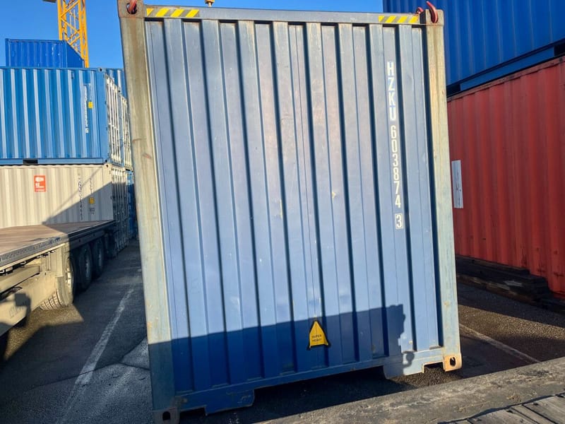Contenedor marítimo 40' High Cube IICL5 – RAL 5013 detalle 6