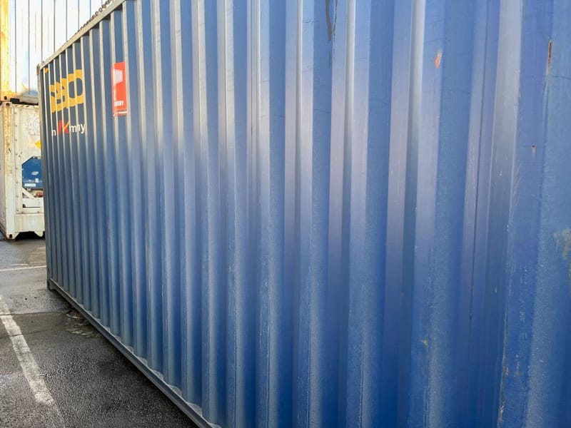 Contenedor marítimo 40' High Cube IICL5 – RAL 5013 detalle 4
