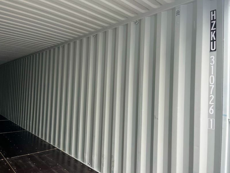 Contenedor marítimo 40' High Cube IICL6 – RAL 5010 detalle 7