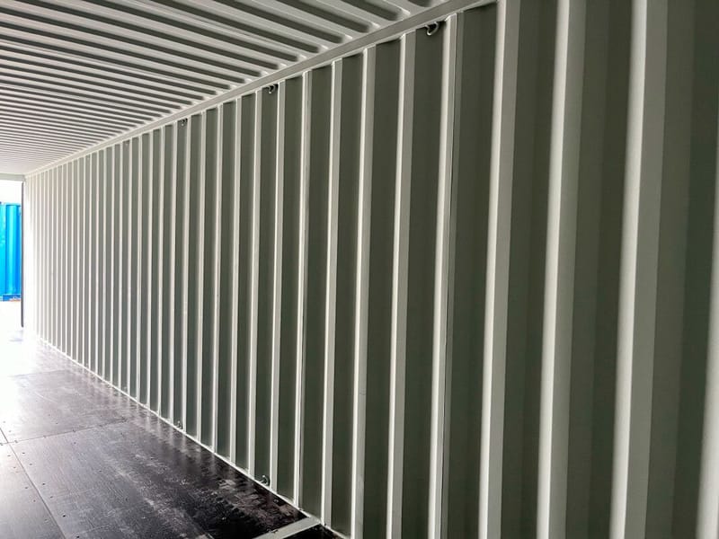 Contenedor marítimo 40' High Cube IICL6 – RAL 5010 detalle 8