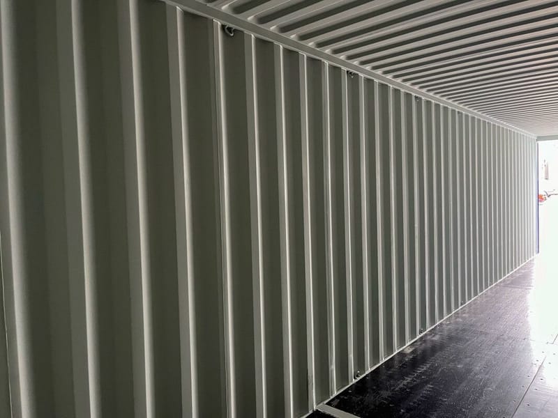 Contenedor marítimo 40' High Cube IICL6 – RAL 5010 detalle 9